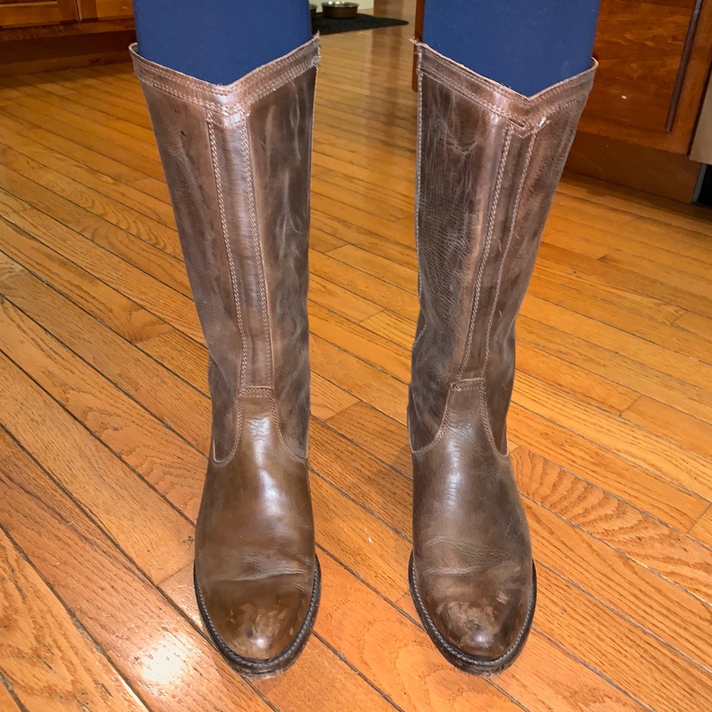 Brown Leather Frye Boots